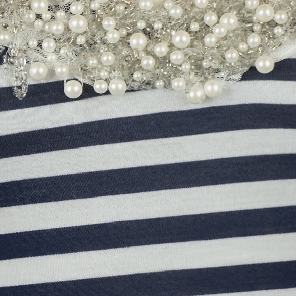 Marciano Stripe Beaded Neckline Tank Top Size XS - Picture 5 of 5